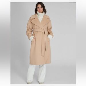 Club Monaco Tie Waist Wrap Coat